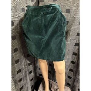 Vintage Kathy Ireland Sportswear Hunter Green Midi Skirt, Size 12